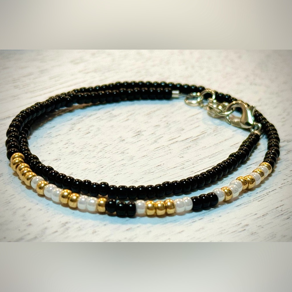 “Happy New Year” Morse Code Bracelet